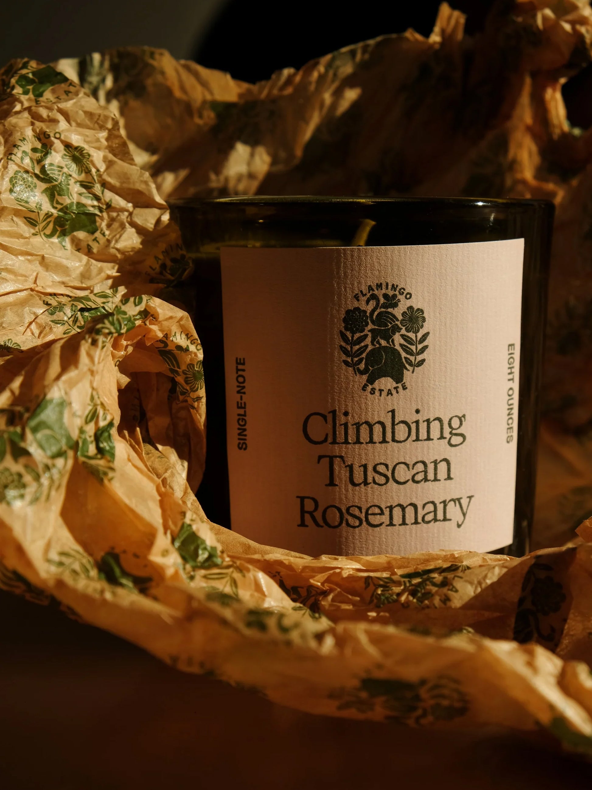 Climbing Tuscan Rosemary Candle by Flamingo Estate